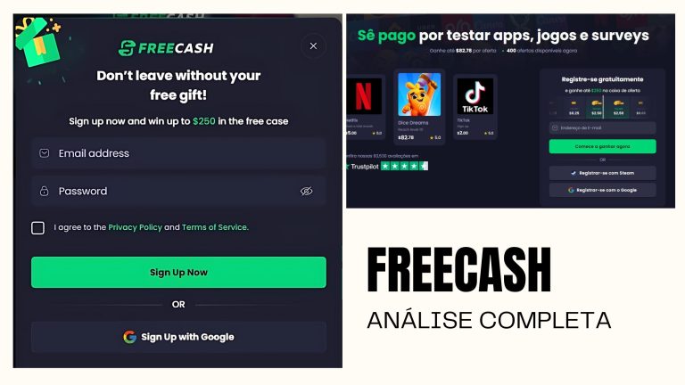 Freecash análise completa, é seguro ou fraude
