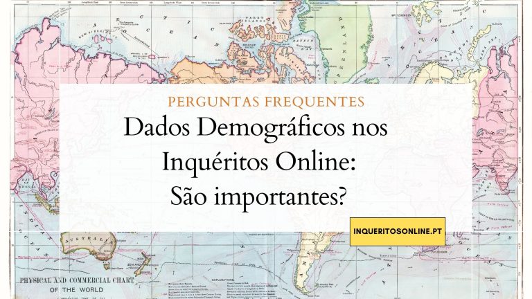 O Papel dos Dados Demográficos em Inquéritos Online