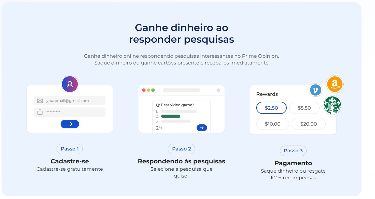 Prime opinion - ganhe dinheiro a fazer inqueritos