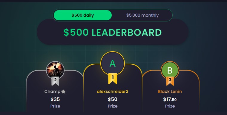 freecash - concursos de leaderboard