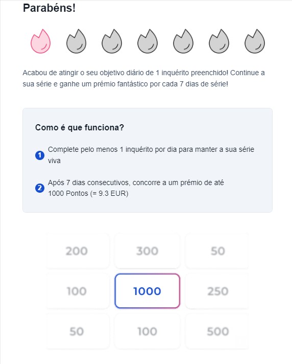 prime opinion Streak de Pesquisas email