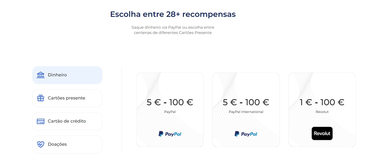 prime opinion - métodos de pagamento - paypal, revolut,