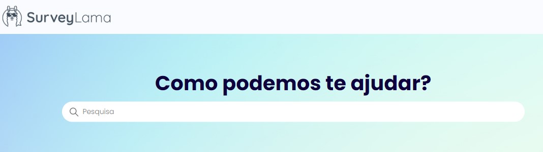 survey lama - página de ajuda